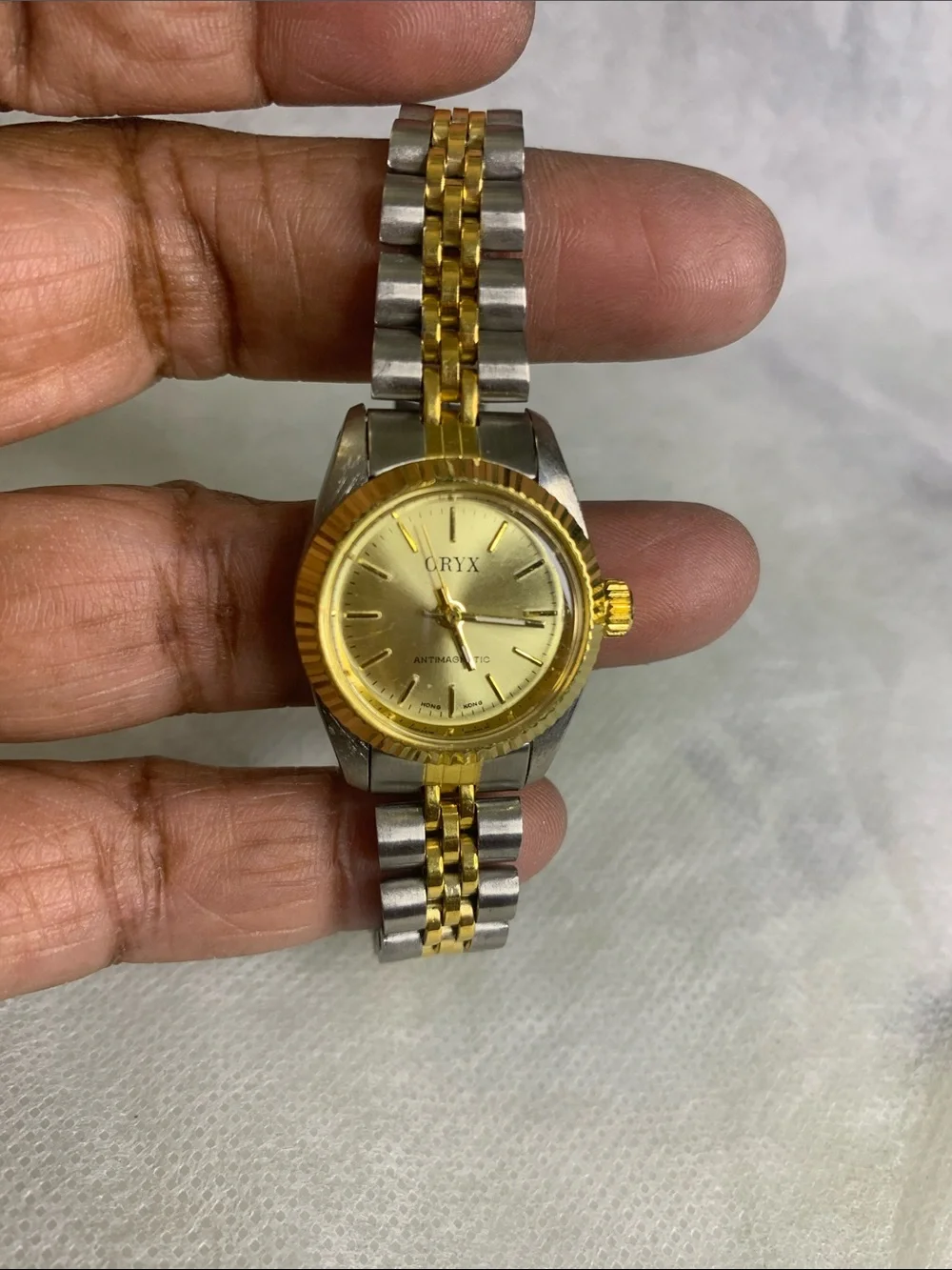 Oryx Two-Tone Gold and Silver Quartz Women’s Bracelet Watch